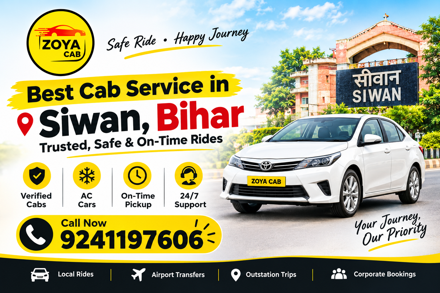 Best Cab Service in Siwan, Bihar – Trusted, Safe & On-Time Rides